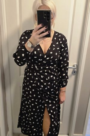 Robe portefeuille noire