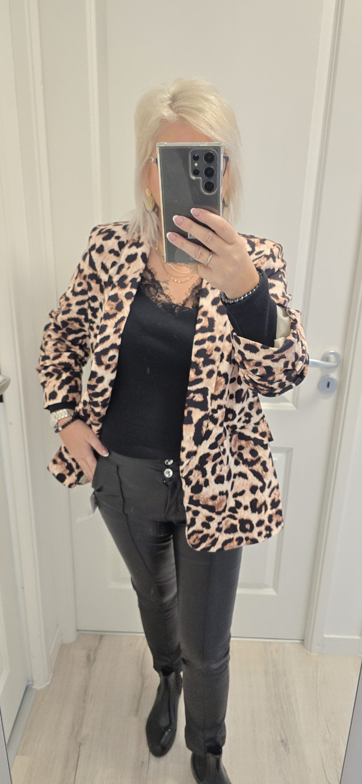 Pantalon simili cuir – Image 4