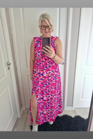 Robe longue colorée